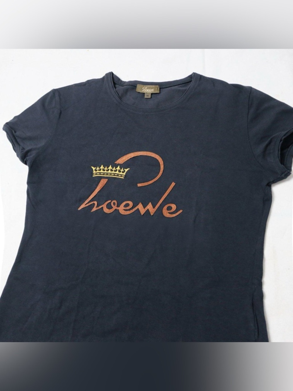 00s Loewe Logo Patch Embroidered Crown T-Shirt